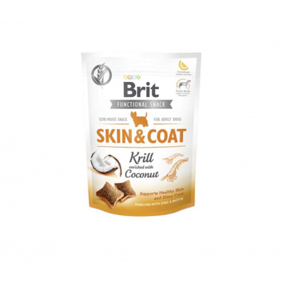 Pamlsok Brit Care Dog Functional Snack Skin and Coat Krill 150 g