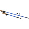 Trekingové palice Nordic Walking s ergonomickou, korkovou rukoväťou 2KS, 135 cm Vyber barvu :: Modrá