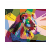 Diamondi Diamantové maľovanie - FAREBNÝ LEV Z BOKU Rámovanie: vypnuté plátno na rám, Rozmer: 40x50 cm