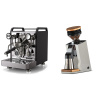 Rocket Espresso Mozzafiato FAST V, black + Eureka Mignon Single Dose PRO, White & Oak