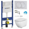 Geberit SET Duofix BasicDELTA 111.153.00.1+WCzávesné CASPIA CleanOn+sedSC+Delta20 Biela 111.153.00.1CASPIABiela