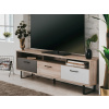 TV skrinka Orlandos, dub/sivá/biela