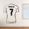 Futbalový dres Ronaldo 7 - vinylová samolepka na stenu 80x65cm