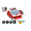 Pokladna malá digitální plast 18cm s doplňky na baterie se zvukem se světlem v krabici 22x15x18c