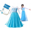 Kostým pre dievča - Elsa Crystal Dress Outfit dlhý vlak 7-8 rokov (Elsa Dress Costume Dresset Gall Set 122 134)