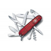 Multifunkčný nôž Victorinox Huntsman - transparentný červený