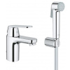 Grohe EUROSMART COSMOPOLITAN umyvadlová stojánková baterie, s bidetovou sprškou, chrom