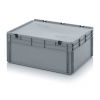 Euro prepravka s vekom, plný úchyt 130l 32 x 60 x 80 cm