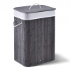 Voľne stojaci kôš na bielizeň Juskys 72l sivý