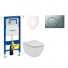 Ideal standard Cenově zvýhodněný závěsný WC set Geberit do lehkých stěn / předstěnová montáž+ WC Tesi 111.355.00.5NE3