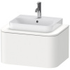 DURAVIT Happy D.2 Plus závesná skrinka pod umývadlo pod dosku, 1 zásuvka, 650 x 480 x 354 mm, biela matná lakovaná, HP494003636