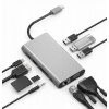 HUB USB-C 11v1 Adaptér HDMI 4K VGA Jack SD RJ45 M1