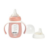 Béaba Beaba Sklenená dojčenská fľaša 2v1 so silikónovou ochranou Varianta: Pink