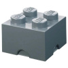 LEGO® úložný box 4 25 x 25 x 18 cm tmavo sivá