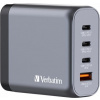 VERBATIM GaN Nabíječka do sítě GNC-140, 140W, 3x USB-C, 1x USB 32203