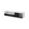 Cama Meble Tv stolík MUZA čierny mat/čierny vysoký lesk drevo 138 cm x 41 cm x 40 cm