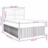 vidaXL Boxspring posteľ s matracom tmavosivá 160x200 cm látka - Sivá - 206973-140594