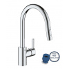 Grohe Feel Drezová batéria s výsuvnou spŕškou, chróm 31486001-GR
