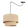 Light Home Závesné svietidlo Juta Spider, 1x jutové tienidlo, (výber z 2 farieb konštrukcie), (fi 40cm), t