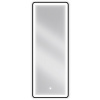 Mexen Coro osvetlené kúpeľňové zrkadlo 45 x 120 cm, LED 6000K, proti zahmlievaniu, čierny rám - 9817-045-120-611-70