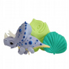 Cukrové dekorácie Dinosaurus Fialový + listy ZD02 3 prvky Mag.Mart