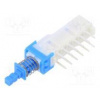 Switch push-button Pos 2 4PDT 0.1A/30VDC OFF-ON THT SPUN