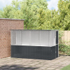 vidaXL Klietka pre vtáky Anthracite 215x78x200 cm Pozinkovaná oceľ 3325169