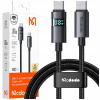 Kábel McDodo USB typ C - USB typ C 1,2 m čierny