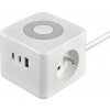 Viking síťový adaptér YC23L, 2x 230 V, 1x USB-A, 2x USB-C, dotykové světlo, délka 1,4 m, bílá VYC23LW