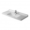 Duravit Starck 3 - Nábytkové umývadlo 1050x485 mm, 1 otvor pre batériu, biela 0304100000