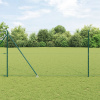 zahrada-XL Hexagonálny panel Zelený 1,5x10 m Oceľ, vidaXL Stĺpiky ohrady s hrotom 7 ks Ø32 mm 170 cm Pozinkovaná oceľ 3353071