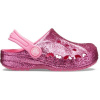 Crocs BAYA GLITTER CLOG ružová Detské šľapky J1