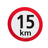 Označenie max. rýchlosti 15 km/h, Ø 20 cm, reflexná fólia I. triedy