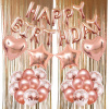 Balóny na párty - Balóniky Birthday Rose zlaté Kurtin Banner (Balóny na párty - Balóniky Birthday Rose zlaté Kurtin Banner)