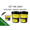 SET NA 20m2 - (45kg) 1x Tekutá dlažba ALF BL100 20 kg zelená, Adhézny mostík ALF PR50 5kg, hladidlo