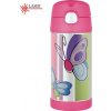 Dětská termoska THERMOS FUNtainer s brčkem - motýl 355 ml