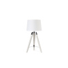 ACA DECOR Stolová lampa MOUSSE, biela farba