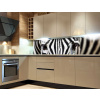 DIMEX | Fototapeta do kuchyne Zebra KI-180-016 | 180 x 60 cm | čiernobiela + Samolepiace fototapety do kuchyne DIMEX Zebra KI-180-016 v rozmere 180 x 60 cm