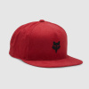 FOX Head Snapback Hat, flame red, UNI, 31641-122-OS