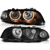 Predné svetlá BMW E46 Sedan/Touring 98-01 Angel Eyes Čierne