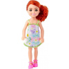 Mattel Barbie Chelsea - Malá bábika v odnímateľných kvetinových šatách (HNY56)