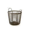 Kôš s uchami ZANZI BASKET ECO WOOD 37,4 cm - farba: káva ECO