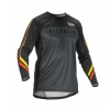 Dres FLY RACING Lite (metal/červená/žltá) 2XL