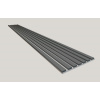 Dekoračný 3D lamelový Akustic panel 265x30x2,4cm Filc MDF Perleť Sivá lamela CPL Diamant S 3D-F-CPL-DIAM-PERL
