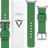 Kožený remienok pre Samsung Galaxy Watch Ultra 22 mm zelený MOVEAR