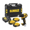 Dewalt Akumulátorová bezuhlíková vŕtačka 18V, 3x aku 5 Ah, TSAK DCD708P3T