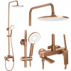 REA AVALON sprchový set, Brush Copper (REA-P2418)