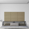 zahrada-XL Nástenné panely 12 ks kapučínové 60x30 cm umelá koža 2,16 m² 343992