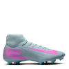Nike Zoom Mercurial Superfly 10 Academy Adults Firm Ground Football Boots Grey/Pink 7 (41)
