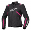 Bunda STELLA T-SPS 2 WATERPROOF, ALPINESTARS (čierna/biela/ružová, veľ. XL)